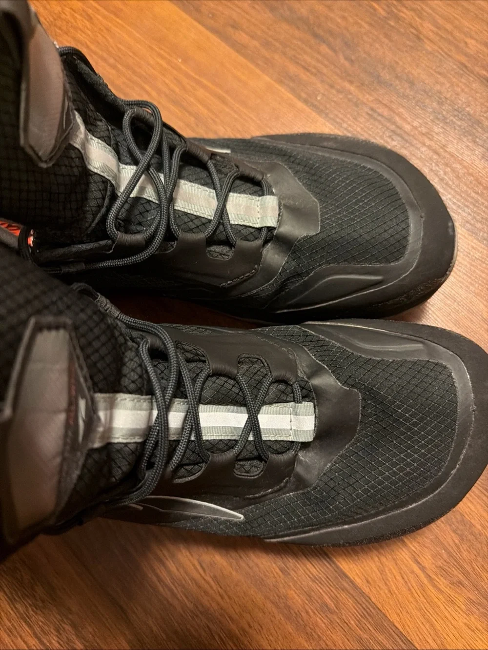 Altra Black and Gray Men's Trail Boot with Orange Accents